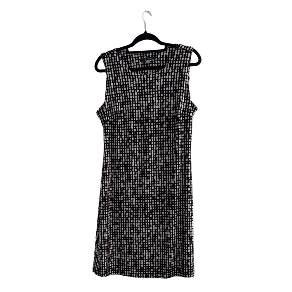 Tommy Hilfiger Black and Cream Sleeveless Dress